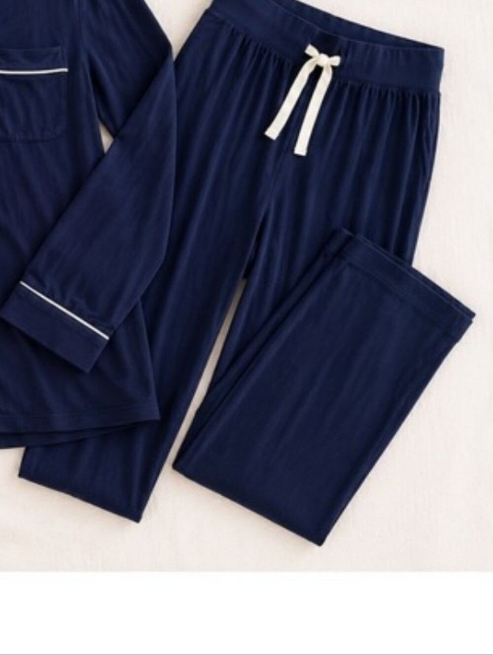 J.Crew Soft Steechy Cotton Pajama Pant Only Navy Blue XL NEW Lounge CL715
